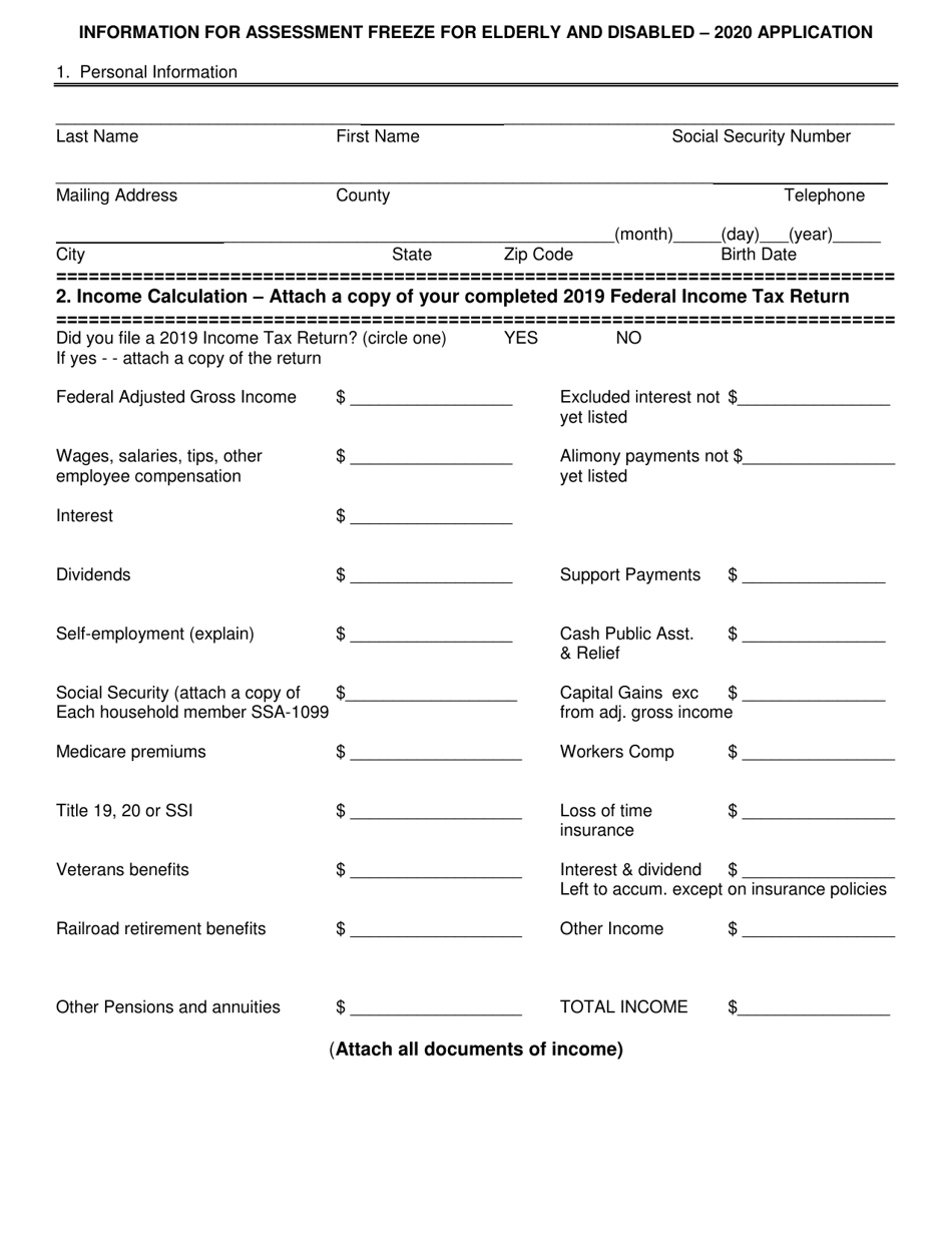 Form PT38 Assessment Freeze for the Elderly  Disabled - South Dakota, Page 3