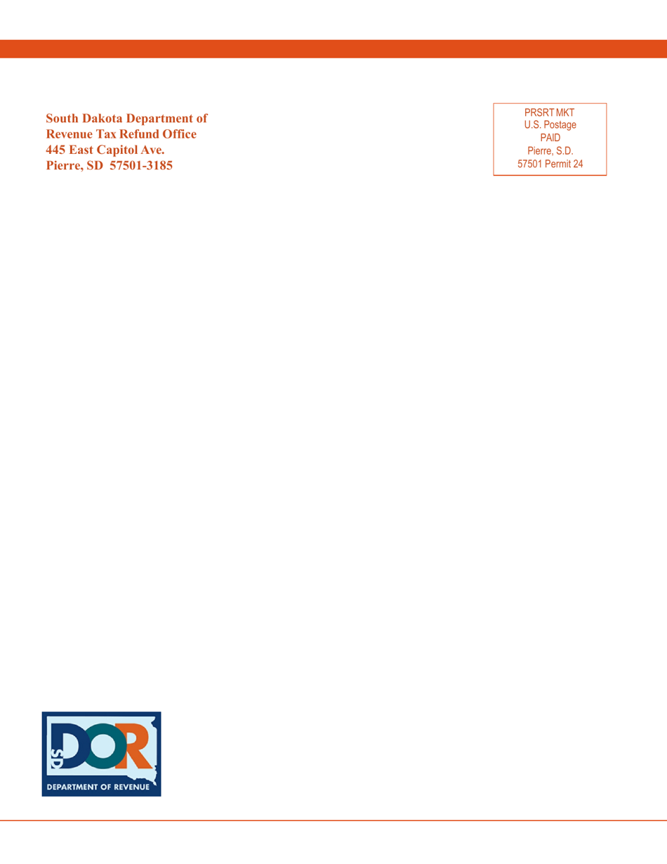 Sales or Property Tax Refund for Senior Citizens  Citizens With Disabilities - South Dakota, Page 8