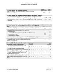 Form BH-11A Substance Use Disorder Outcome Tool - Initial - South Dakota, Page 2