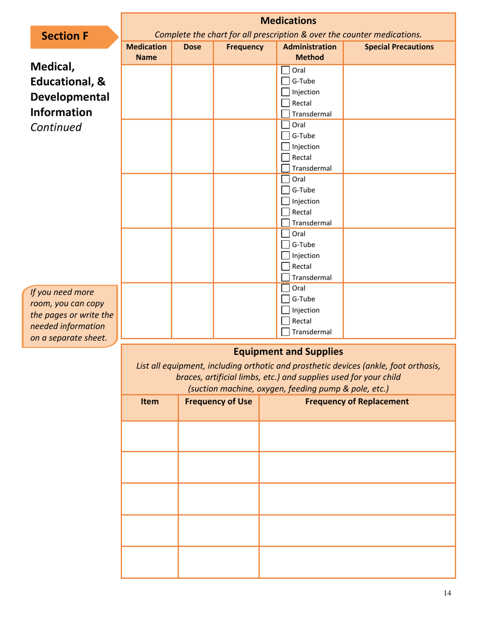 Form DSS-EA-249 Disabled Childrens Program Application - South Dakota, Page 14
