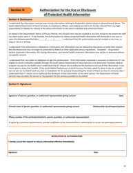 Form DSS-EA-249 Disabled Children&#039;s Program Application - South Dakota, Page 16