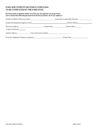 Form C-42 (LB-0382S) Employee&#039;s Choice of Physician - Tennessee (English/Spanish), Page 2