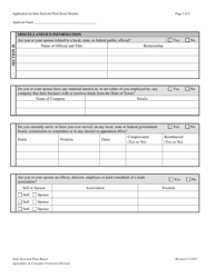 Application for State Seed and Plant Board Member - Texas, Page 3