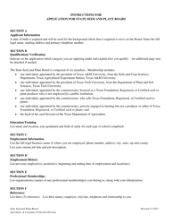 Application for State Seed and Plant Board Member - Texas, Page 6