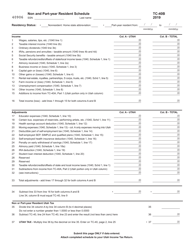 Document preview: Form TC-40B Schedule B Non and Part-Year Resident Schedule - Utah