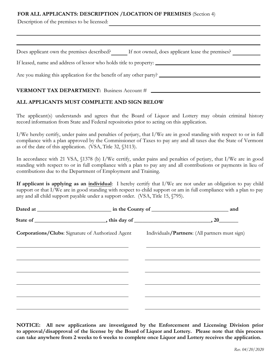 Tobacco License - Vermont, Page 3