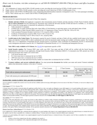 Form VL-031 Application for Commercial License/Permit - Vermont