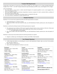 Form VD-037 Application for Motorboat Registration - Vermont, Page 2