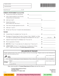 VT Form EST-191 Estate Tax Return - Vermont, Page 2