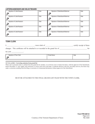 Form PVR-4261-E Errors and Omissions Certificate - Vermont, Page 2