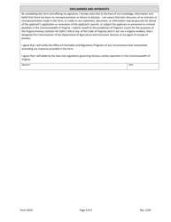 Form 501A Fantasy Contest Operator Personal Information Form - Virginia, Page 4