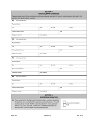Form 501 Fantasy Contest Operator Initial Registration Application - Virginia, Page 3