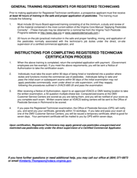 Form RT-A Pesticide Registered Technician Application - Virginia, Page 2