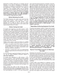 Instructions for Schedule 500CR Credit Computation Schedule for Corporation Returns - Virginia, Page 5