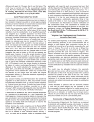 Instructions for Schedule 500CR Credit Computation Schedule for Corporation Returns - Virginia, Page 6