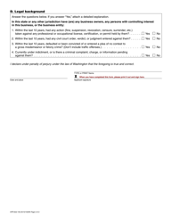 Form APR-622-193 Appraisal Management Company Supplemental Ownership - Washington, Page 2