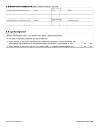 Form GEO-637-013 Geologist-In-training to Geologist License Application - Washington, Page 3