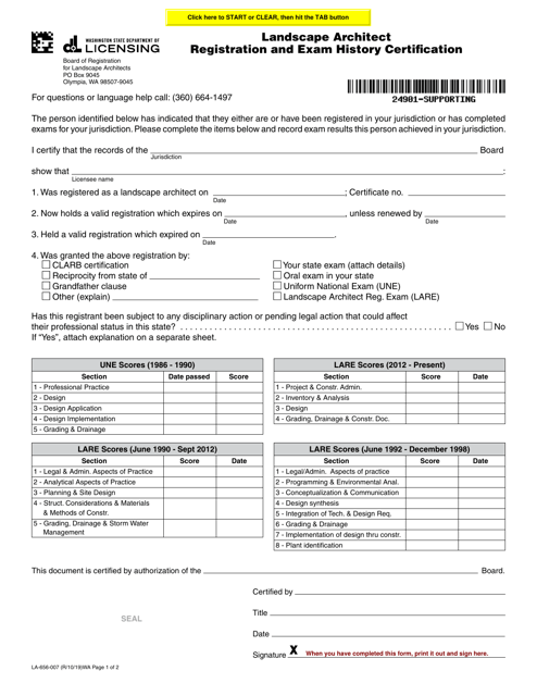 Form LA-656-007  Printable Pdf