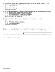 Form ENLS-651-032 Land Surveyors Law Review - Washington, Page 4