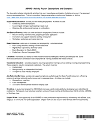 DSHS Form 01-205 Basic Food Workfare Activity Report - Washington, Page 3