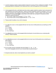 DSHS Form 05-267 Self-assessment and Monitoring Tool - Washington, Page 2