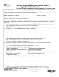 DSHS Formulario 10-353 Solicitud De Documentacion Por Trastorno Medico Y Capacidad Funcional Residual - Washington (Spanish), Page 2