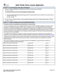 DSHS Form 10-410 Adult Family Home License Application - Washington, Page 4