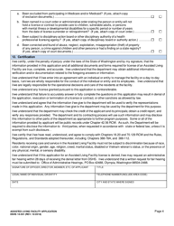 DSHS Form 10-591 Assisted Living Facility License Application - Washington, Page 5