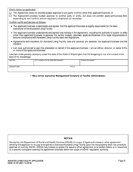 DSHS Form 10-591 Assisted Living Facility License Application - Washington, Page 9