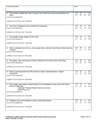 DSHS Form 10-639 Overnight Planned Respite Services (Oprs) Certification Evaluation - Washington, Page 10