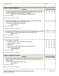 DSHS Form 10-639 Overnight Planned Respite Services (Oprs) Certification Evaluation - Washington, Page 7