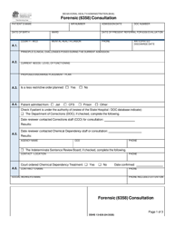 DSHS Form 13-926 Forensic (6358) Consultation - Washington