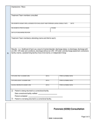 DSHS Form 13-926 Forensic (6358) Consultation - Washington, Page 3