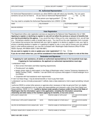 Form 14-001 Application for Cash or Food Assistance - Washington, Page 6