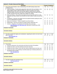 DSHS Form 15-388 Alternative Living Certification Evaluation - Washington, Page 9