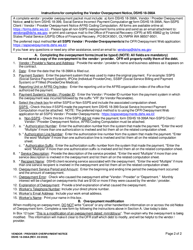 DSHS Form 18-398A Vendor / Provider Overpayment Notice - Washington, Page 2