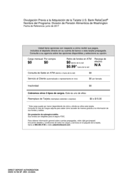 DSHS Formulario 18-700 Autorizacion De Deposito Directo - Washington (Spanish), Page 2