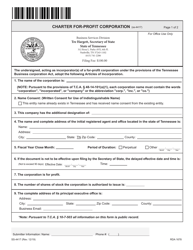 Form SS-4417 Charter for-Profit Corporation - Tennessee, Page 4