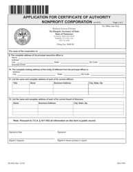 Form SS-4432 Application for Certificate of Authority Nonprofit Corporation - Tennessee, Page 5