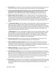 Form SS-4473 Application for Registration of Foreign Limited Partnership - South Dakota, Page 2