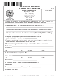 Form SS-4473 Application for Registration of Foreign Limited Partnership - South Dakota, Page 4