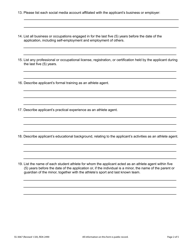 Form SS-3067 Tennessee Athlete Agent Application for Registration or Renewal - Tennessee, Page 2
