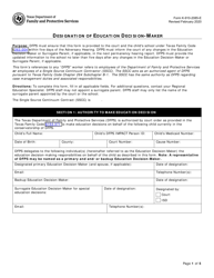 Form K-910-2085E Designation of Education Decision-Maker for Community-Based Care - Texas