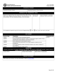Form F-500-2856 Dfps Homebound Fingerprint Request Form - Texas, Page 2
