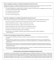 Formulario DL-14CS Solicitud De Certificado De Identificacion Electoral De Texas - Texas (Spanish), Page 2