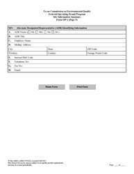 Form TCEQ-10002 (OP-1) Site Information Summary - Texas, Page 16