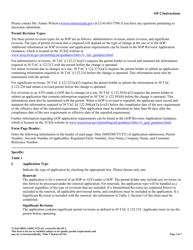 Form TCEQ-10059 (OP-2) Application for Permit Revision/Renewal - Texas, Page 2