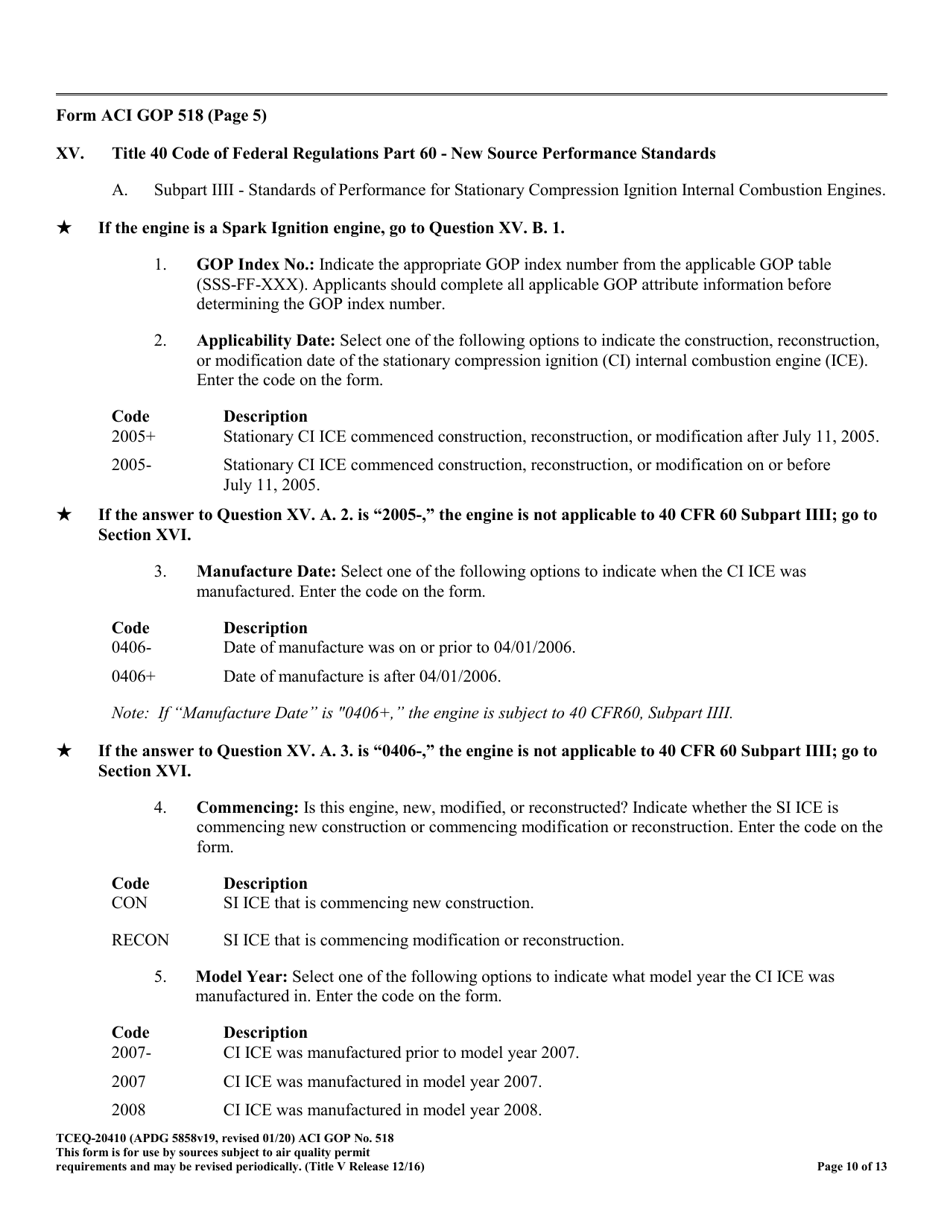 Form TCEQ-20410 - Fill Out, Sign Online and Download Fillable PDF ...