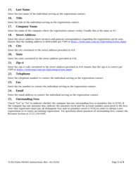 Instructions for Form 00481 Municipal Sludge Transporter Registration/Renewal/Update - Texas, Page 5