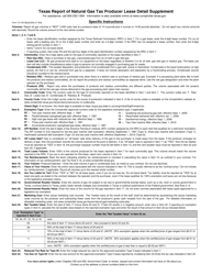 Form 10-163 Natural Gas Tax Producer Lease Detail Supplement - Texas, Page 2